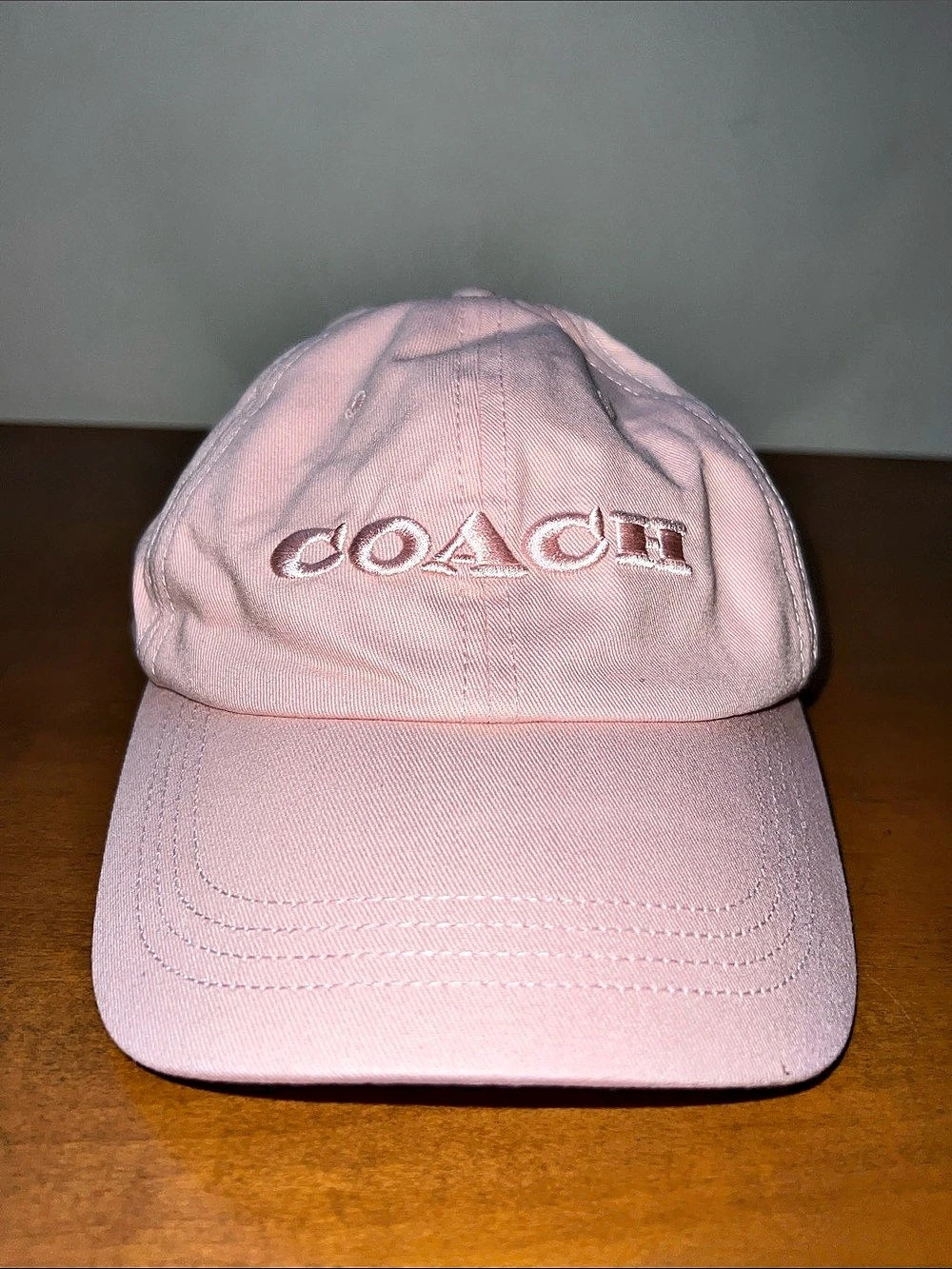 Woman’s Coach Embroidered Logo Baseball Hat